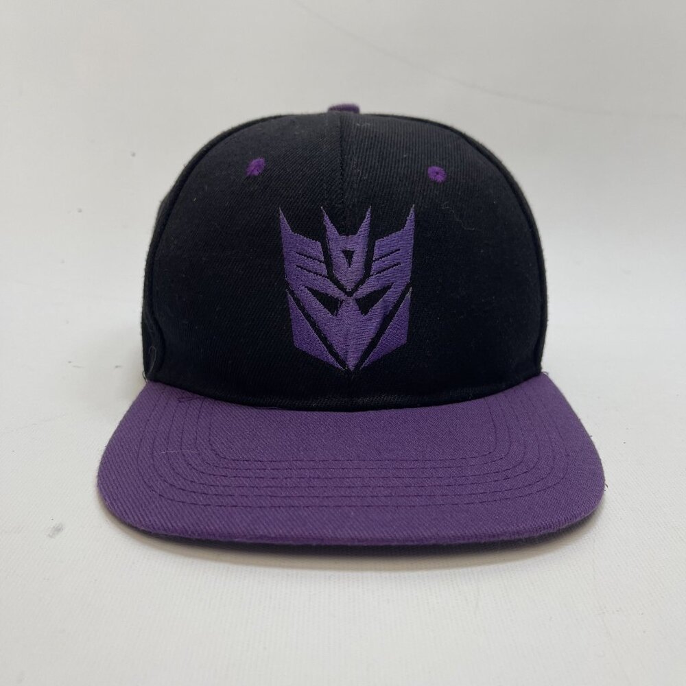 Result x Decepticon Transformers Snapback Hat Retro Purple / Black Baseball cap